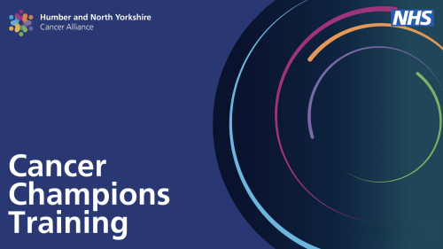 Ditch your doomscrolling. Learn how to save lives in half an hour. Humber and North Yorkshire Cancer Alliance unveils free online Cancer Champions Training